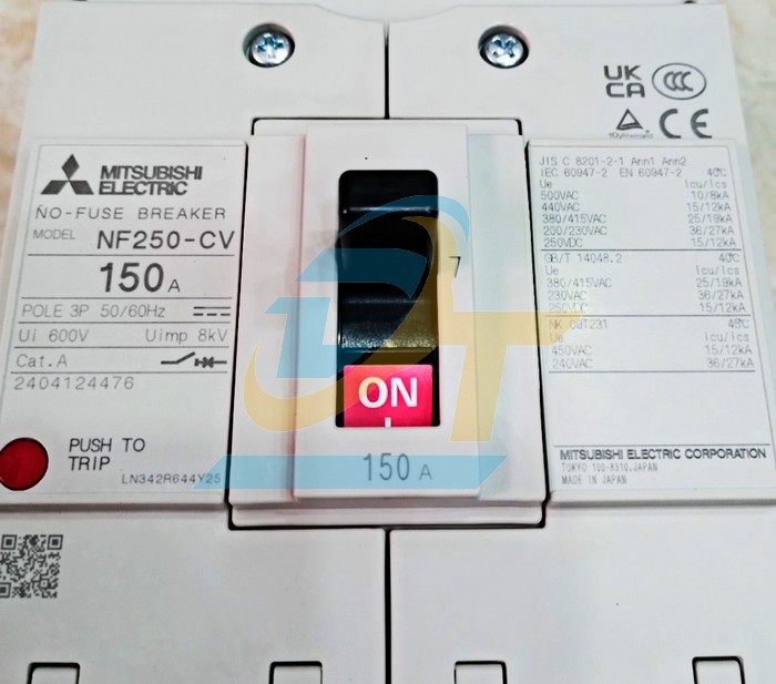 Cầu dao điện MCCB (khối) Mitsubishi NF250-CV 3P 150A 25kA  MITSUBISHI | Gi&aacute; rẻ nhất - C&ocirc;ng Ty TNHH Thương Mại Dịch Vụ Đạt T&acirc;m