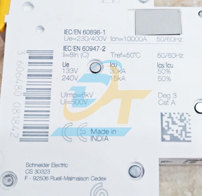 Cầu dao tự động MCB Acti9 1P 25A 10kA Schneider A9F84125  SCHNEIDER | Gi&aacute; rẻ nhất - C&ocirc;ng Ty TNHH Thương Mại Dịch Vụ Đạt T&acirc;m