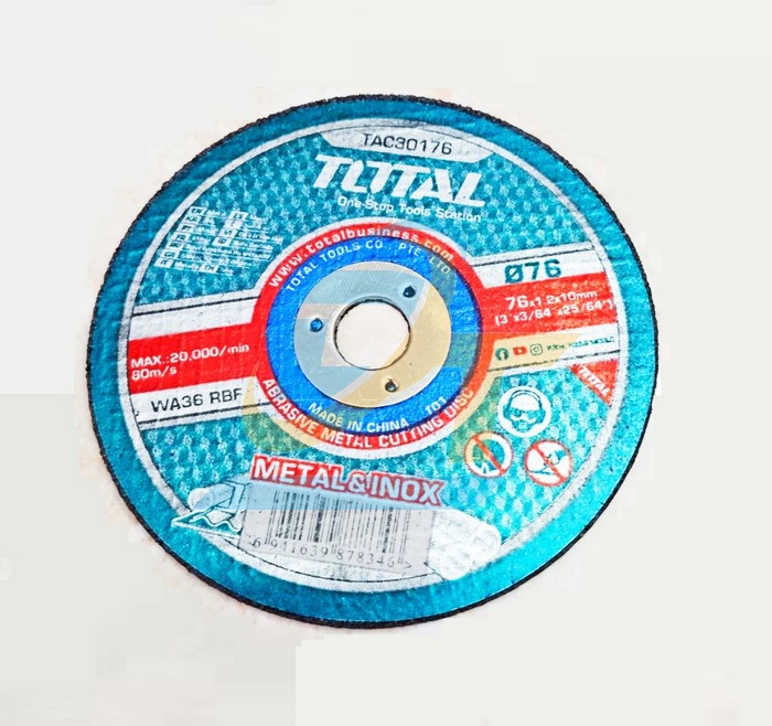 Đ&aacute; cắt kim loại 76x1.2x10mm Total TAC30176  Total | Gi&aacute; rẻ nhất - C&ocirc;ng Ty TNHH Thương Mại Dịch Vụ Đạt T&acirc;m