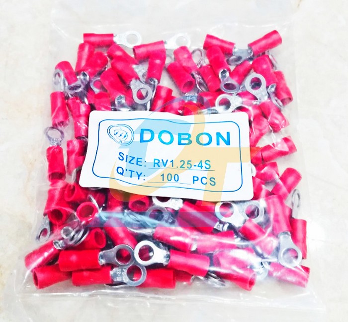 Đầu cos tr&ograve;n Dobon RV 1.25-4S bọc nhựa  DOBON | Gi&aacute; rẻ nhất - C&ocirc;ng Ty TNHH Thương Mại Dịch Vụ Đạt T&acirc;m