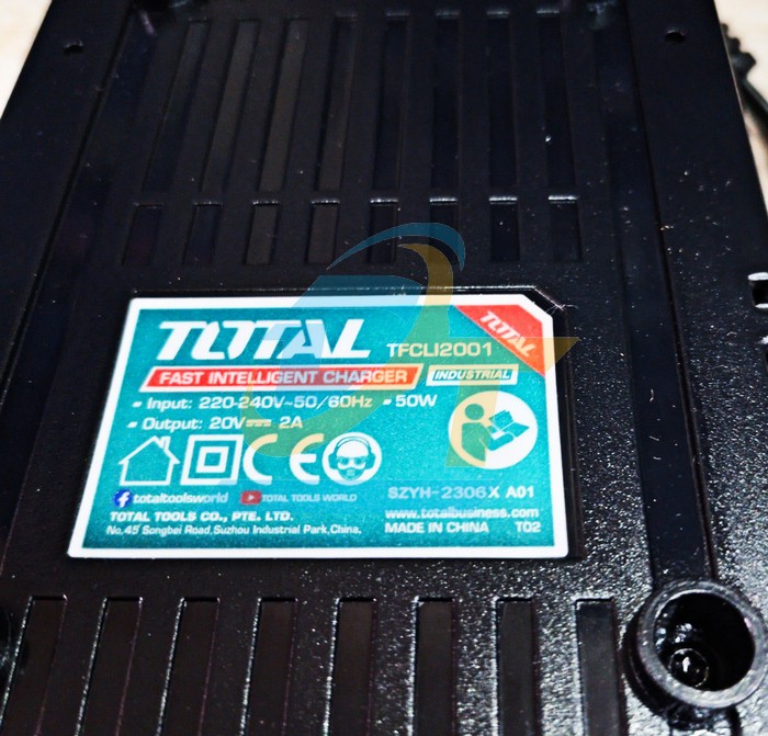 Đế sạc pin Li-Ion 20V Total TFCLI2001  Total | Gi&aacute; rẻ nhất - C&ocirc;ng Ty TNHH Thương Mại Dịch Vụ Đạt T&acirc;m