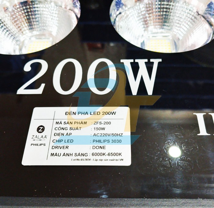 Đ&egrave;n Led pha 200W 220V 6500K Zalaa ZFS-200  ZALAA | Gi&aacute; rẻ nhất - C&ocirc;ng Ty TNHH Thương Mại Dịch Vụ Đạt T&acirc;m