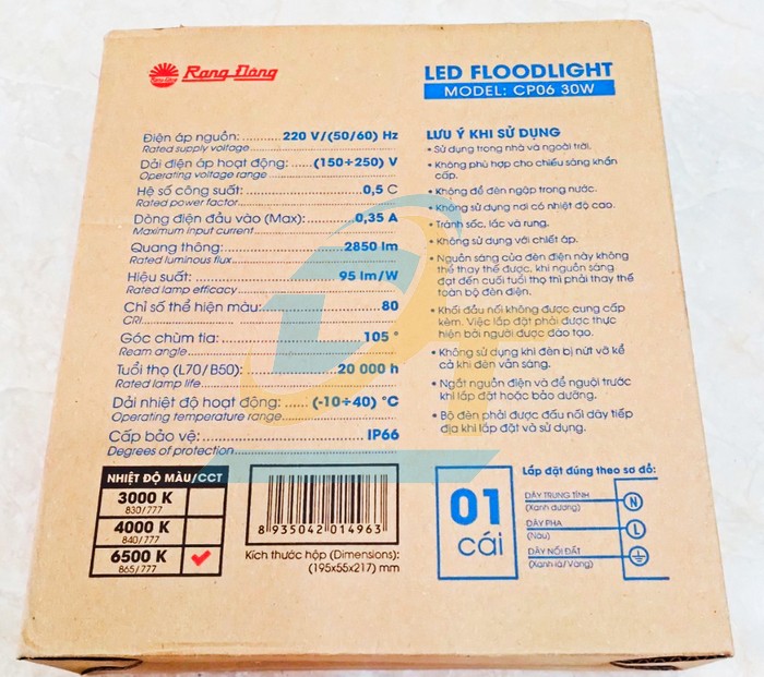 Đ&egrave;n led pha 6500K 220V Rạng Đ&ocirc;ng CP06 30W  RangDong | Gi&aacute; rẻ nhất - C&ocirc;ng Ty TNHH Thương Mại Dịch Vụ Đạt T&acirc;m