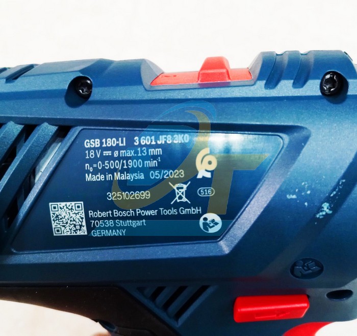 M&aacute;y khoan động lực d&ugrave;ng pin 18V Bosch GSB 180-LI (K&egrave;m 2 Pin 2.0Ah + 1 Sạc) GSB 180-LI Bosch | Gi&aacute; rẻ nhất - C&ocirc;ng Ty TNHH Thương Mại Dịch Vụ Đạt T&acirc;m