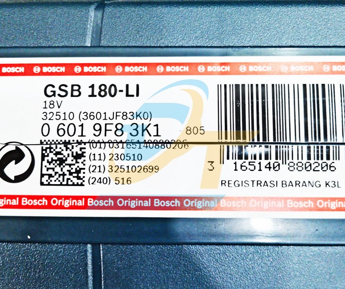 M&aacute;y khoan động lực d&ugrave;ng pin 18V Bosch GSB 180-LI (K&egrave;m 2 Pin 2.0Ah + 1 Sạc) GSB 180-LI Bosch | Gi&aacute; rẻ nhất - C&ocirc;ng Ty TNHH Thương Mại Dịch Vụ Đạt T&acirc;m