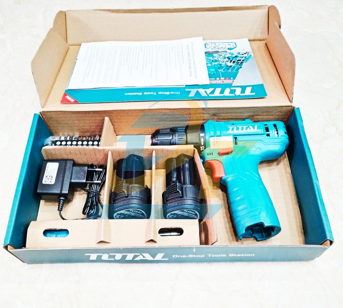 M&aacute;y khoan d&ugrave;ng pin 12V Total TOSLI22111 (K&egrave;m 2 Pin + 1 Sạc)  Total | Gi&aacute; rẻ nhất - C&ocirc;ng Ty TNHH Thương Mại Dịch Vụ Đạt T&acirc;m