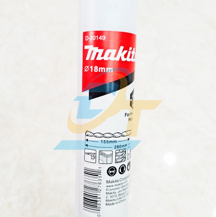Mũi khoan b&ecirc; t&ocirc;ng chu&ocirc;i lục gi&aacute;c 18x280mm Makita D-20149  Makita | Gi&aacute; rẻ nhất - C&ocirc;ng Ty TNHH Thương Mại Dịch Vụ Đạt T&acirc;m