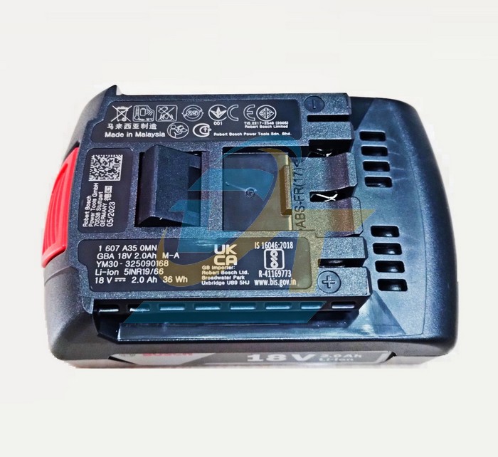 PIN GBA 18V 2.0AH Li-ion Bosch 1600A001CG  Bosch | Gi&aacute; rẻ nhất - C&ocirc;ng Ty TNHH Thương Mại Dịch Vụ Đạt T&acirc;m