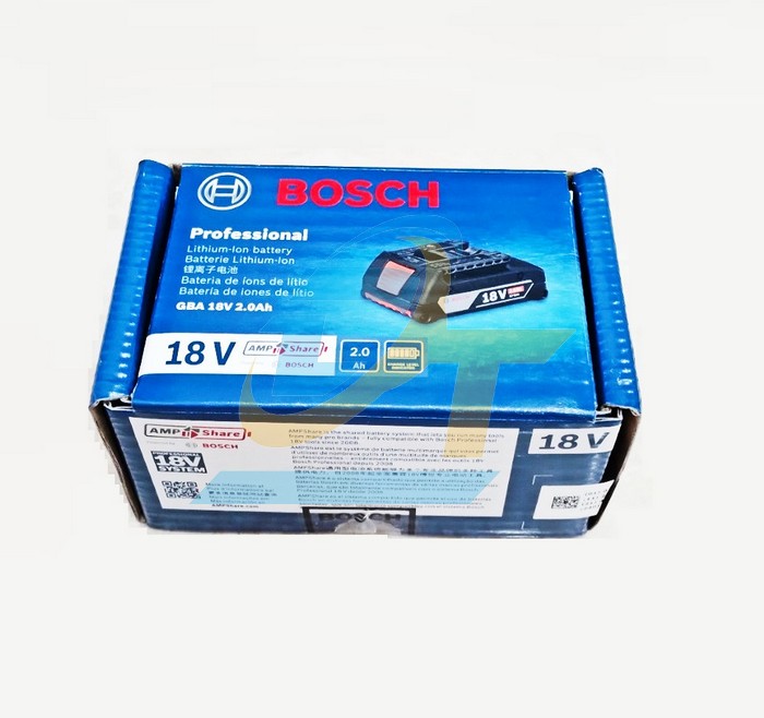 PIN GBA 18V 2.0AH Li-ion Bosch 1600A001CG  Bosch | Gi&aacute; rẻ nhất - C&ocirc;ng Ty TNHH Thương Mại Dịch Vụ Đạt T&acirc;m