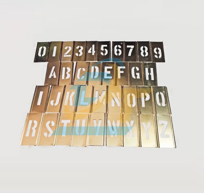 Bộ chữ v&agrave; số phun sơn 36 chi tiết bằng đồng thau 50mm  VietNam | Gi&aacute; rẻ nhất - C&ocirc;ng Ty TNHH Thương Mại Dịch Vụ Đạt T&acirc;m