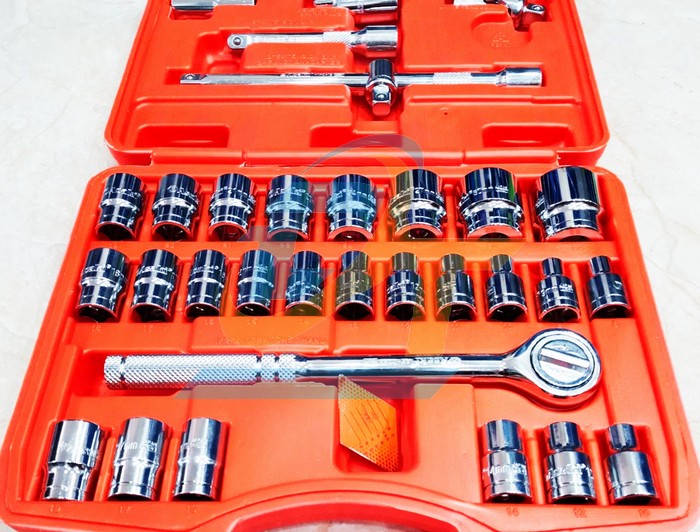 Bộ tu&yacute;p 1/2" 32 chi tiết 8-32mm xi b&oacute;ng Asaki AK-9770 AK-9770 Asaki | Gi&aacute; rẻ nhất - C&ocirc;ng Ty TNHH Thương Mại Dịch Vụ Đạt T&acirc;m