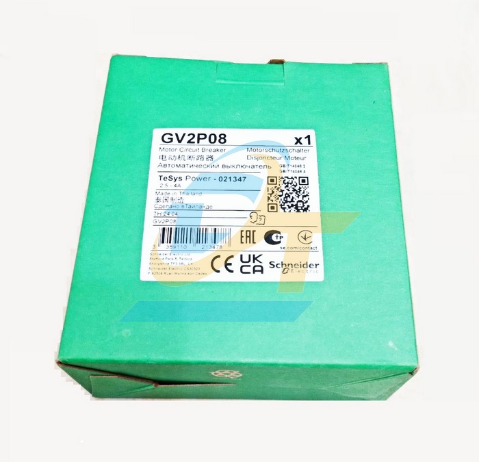 Cầu dao bảo vệ động cơ 2.5-4A Schneider GV2P08  SCHNEIDER | Gi&aacute; rẻ nhất - C&ocirc;ng Ty TNHH Thương Mại Dịch Vụ Đạt T&acirc;m