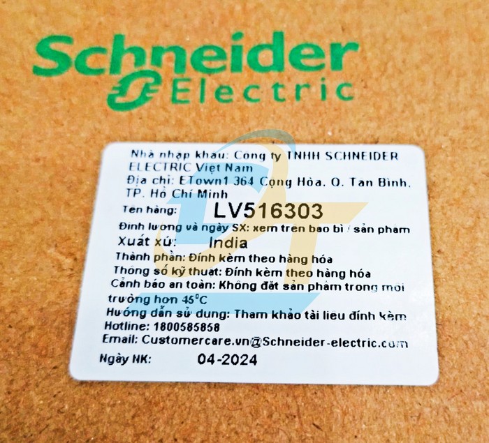 Cầu dao điện MCCB (khối) 3P 160A 25kA Schneider LV516303  SCHNEIDER | Gi&aacute; rẻ nhất - C&ocirc;ng Ty TNHH Thương Mại Dịch Vụ Đạt T&acirc;m