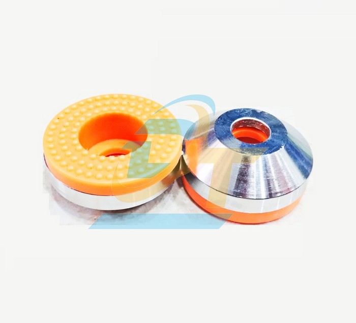Ch&eacute;n tăng chỉnh mạ kẽm M20 (2 lỗ M12) đế cao su phi 100  VietNam | Gi&aacute; rẻ nhất - C&ocirc;ng Ty TNHH Thương Mại Dịch Vụ Đạt T&acirc;m