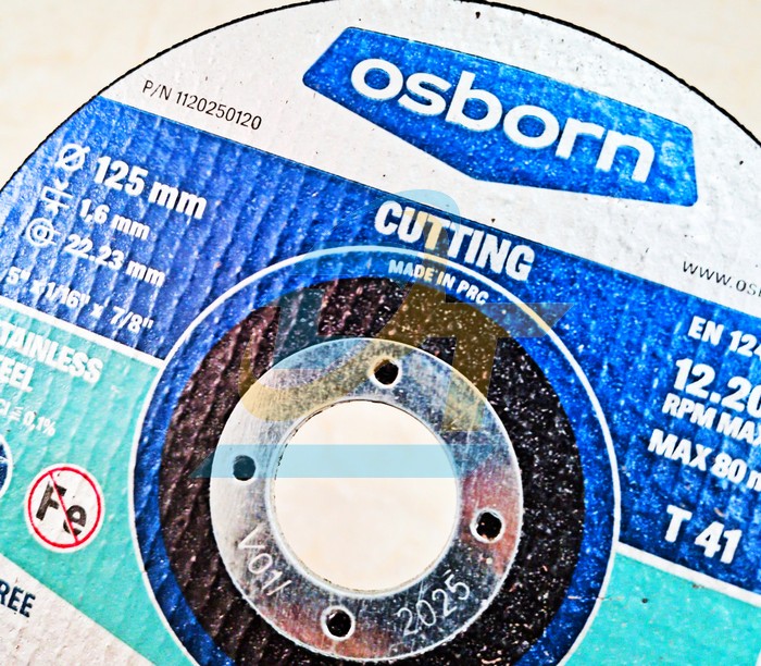 Đ&aacute; cắt AS 46 T INOX-BF Osborn 125x1.6x22.23mm  OSBORN | Gi&aacute; rẻ nhất - C&ocirc;ng Ty TNHH Thương Mại Dịch Vụ Đạt T&acirc;m