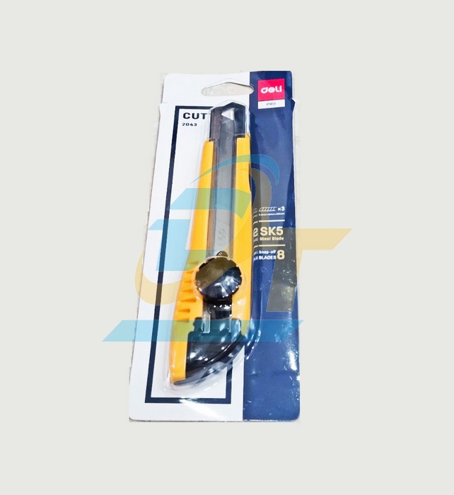 Dao rọc giấy lớn 18mm Deli 2043  DELI | Gi&aacute; rẻ nhất - C&ocirc;ng Ty TNHH Thương Mại Dịch Vụ Đạt T&acirc;m