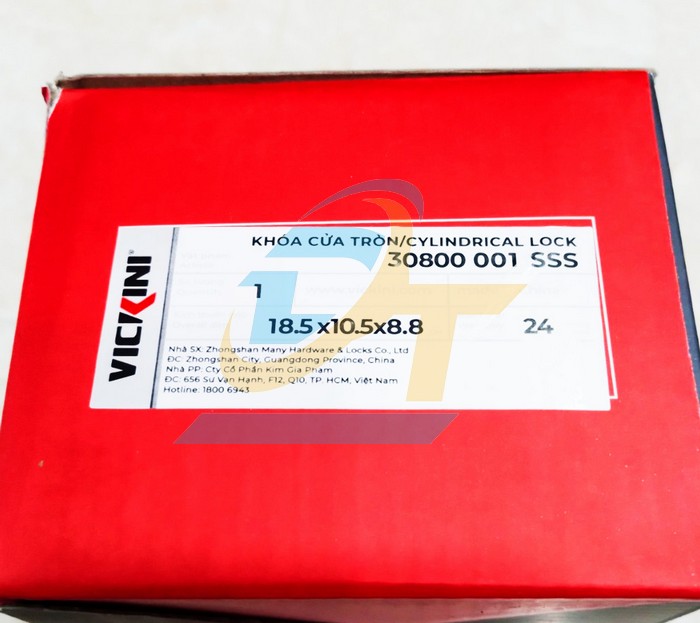 Kh&oacute;a tay nắm tr&ograve;n inox mờ Vickini 30800.001 SSS  VICKINI | Gi&aacute; rẻ nhất - C&ocirc;ng Ty TNHH Thương Mại Dịch Vụ Đạt T&acirc;m