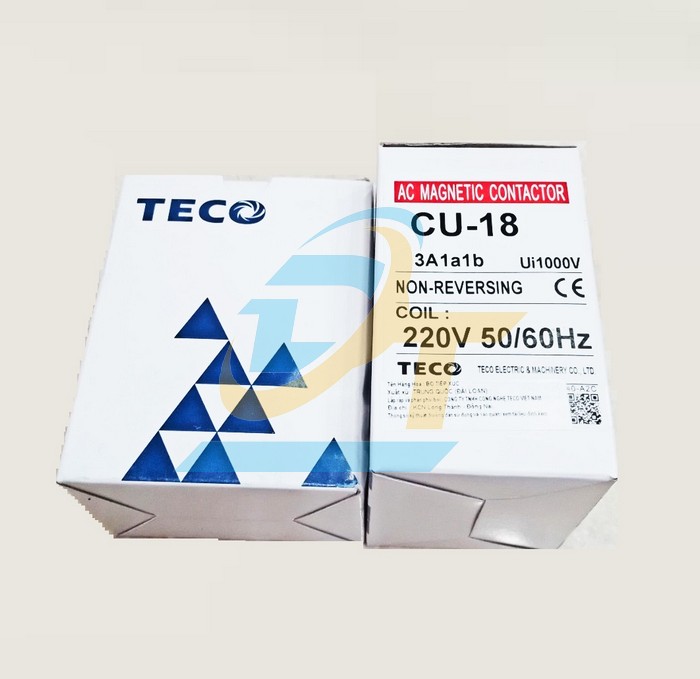 Khởi động từ 3P 18A 220V Teco CU-18  Teco | Gi&aacute; rẻ nhất - C&ocirc;ng Ty TNHH Thương Mại Dịch Vụ Đạt T&acirc;m