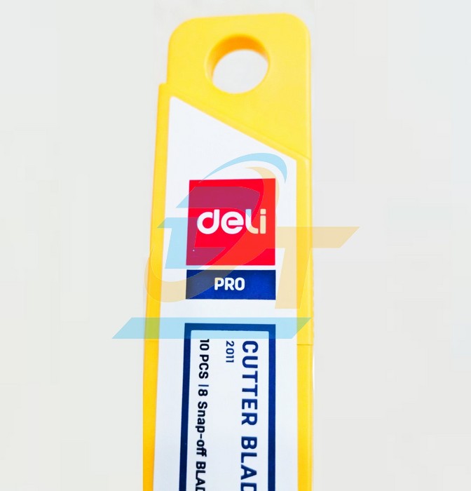 Lưỡi dao rọc giấy 18mm Deli 2011 (Vỉ 10 c&aacute;i)  DELI | Gi&aacute; rẻ nhất - C&ocirc;ng Ty TNHH Thương Mại Dịch Vụ Đạt T&acirc;m