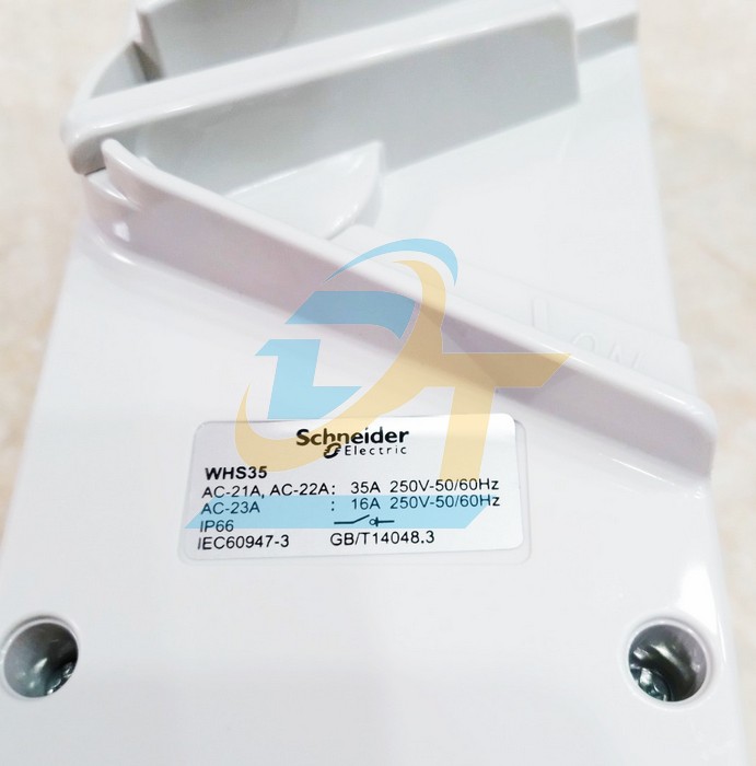 Ngắt điện ph&ograve;ng thấm nước 1P 35A Schneider WHS35_GY_G19  SCHNEIDER | Gi&aacute; rẻ nhất - C&ocirc;ng Ty TNHH Thương Mại Dịch Vụ Đạt T&acirc;m