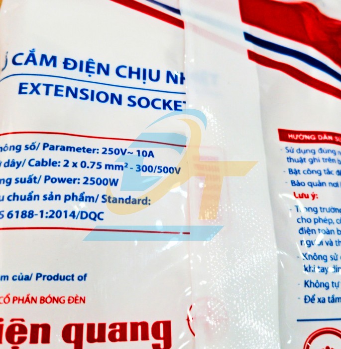 Ổ cắm 3 lỗ d&acirc;y 2m Điện Quang ĐQ002A-02-2M ĐQ002A-02-2M DienQuang | Gi&aacute; rẻ nhất - C&ocirc;ng Ty TNHH Thương Mại Dịch Vụ Đạt T&acirc;m