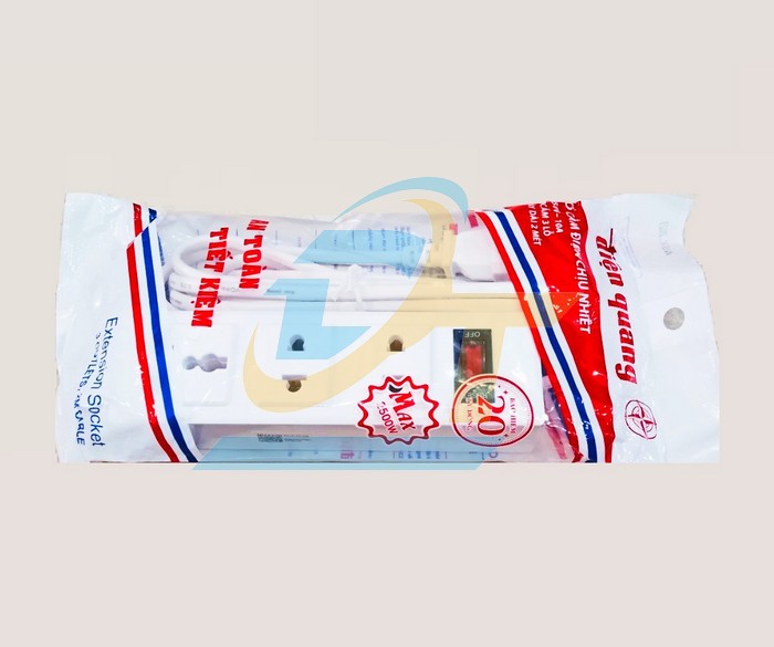 Ổ cắm 3 lỗ d&acirc;y 2m Điện Quang ĐQ002A-02-2M ĐQ002A-02-2M DienQuang | Gi&aacute; rẻ nhất - C&ocirc;ng Ty TNHH Thương Mại Dịch Vụ Đạt T&acirc;m