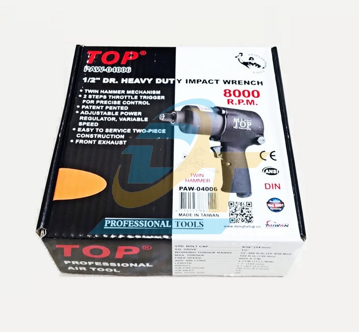 S&uacute;ng vặn bulong 2 b&uacute;a 1/2" TOP PAW-04006  TOP | Gi&aacute; rẻ nhất - C&ocirc;ng Ty TNHH Thương Mại Dịch Vụ Đạt T&acirc;m