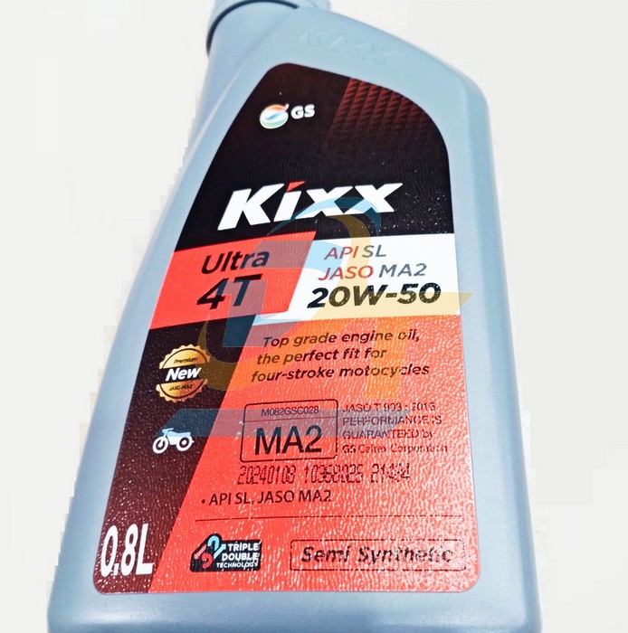 Dầu nhớt xe số Kixx Ultra 4T GS 20W-50 0.8L  GS-Caltex | Gi&aacute; rẻ nhất - C&ocirc;ng Ty TNHH Thương Mại Dịch Vụ Đạt T&acirc;m