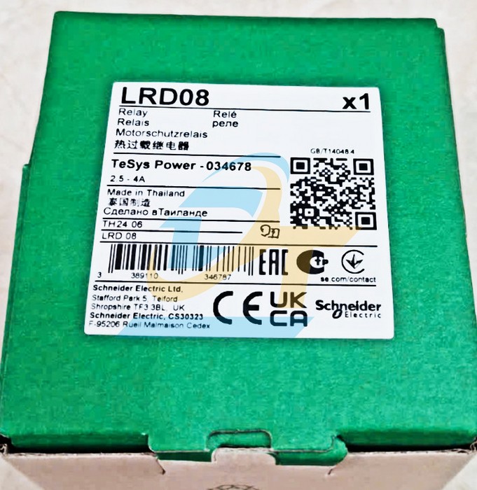 Relay nhiệt 2.5-4A Schneider LRD08  SCHNEIDER | Gi&aacute; rẻ nhất - C&ocirc;ng Ty TNHH Thương Mại Dịch Vụ Đạt T&acirc;m