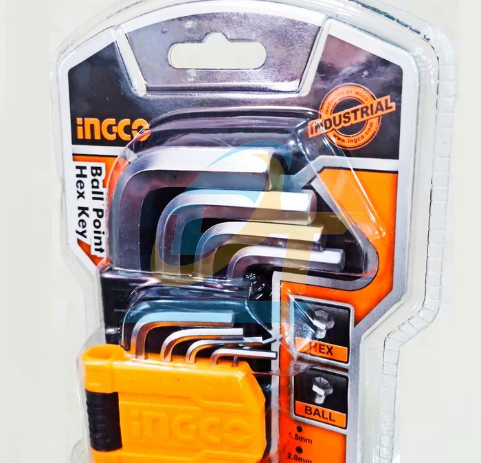 Bộ lục gi&aacute;c bi 9 chi tiết 1.5-10mm Ingco HHK12091  INGCO | Gi&aacute; rẻ nhất - C&ocirc;ng Ty TNHH Thương Mại Dịch Vụ Đạt T&acirc;m