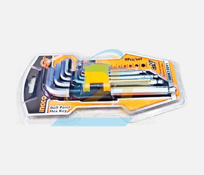 Bộ lục gi&aacute;c bi 9 chi tiết 1.5-10mm Ingco HHK12091  INGCO | Gi&aacute; rẻ nhất - C&ocirc;ng Ty TNHH Thương Mại Dịch Vụ Đạt T&acirc;m