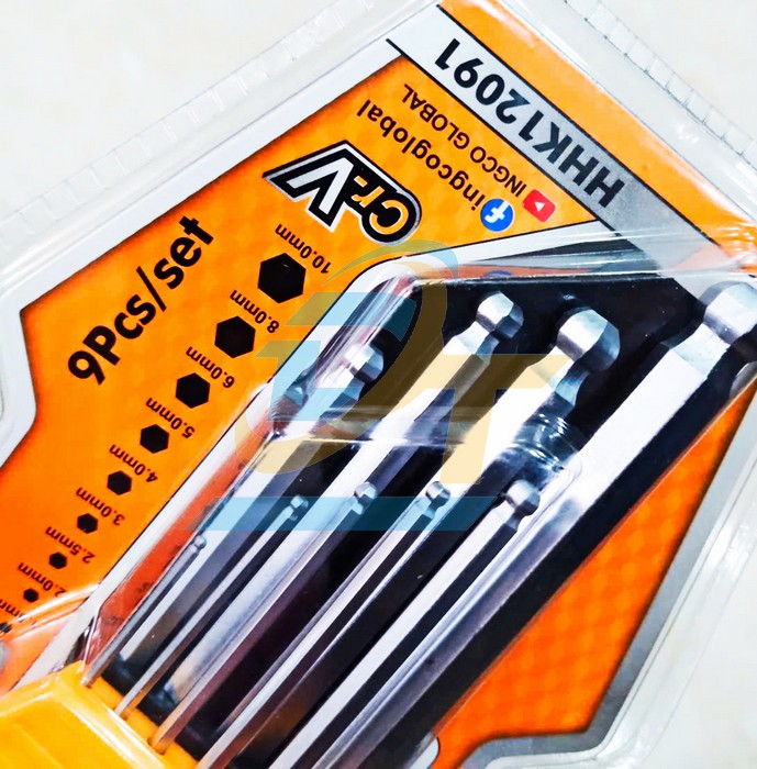 Bộ lục gi&aacute;c bi 9 chi tiết 1.5-10mm Ingco HHK12091  INGCO | Gi&aacute; rẻ nhất - C&ocirc;ng Ty TNHH Thương Mại Dịch Vụ Đạt T&acirc;m