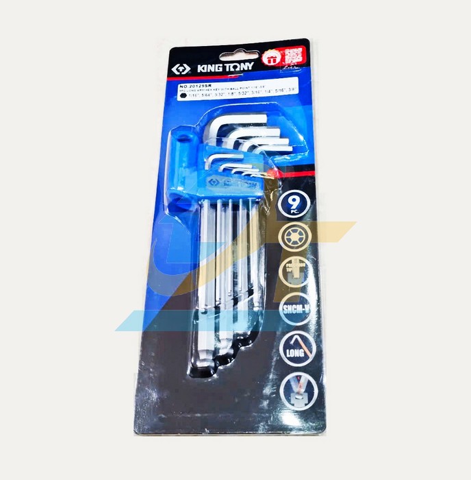 Bộ lục gi&aacute;c bi 9 chi tiết hệ inch 1/16-3/8" Kingtony 20129SR  KingTony | Gi&aacute; rẻ nhất - C&ocirc;ng Ty TNHH Thương Mại Dịch Vụ Đạt T&acirc;m