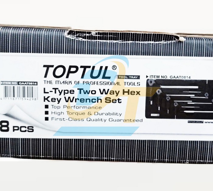 Bộ tu&yacute;p lục gi&aacute;c chữ L 8 m&oacute;n Toptul GAAT0814  TOPTUL | Gi&aacute; rẻ nhất - C&ocirc;ng Ty TNHH Thương Mại Dịch Vụ Đạt T&acirc;m