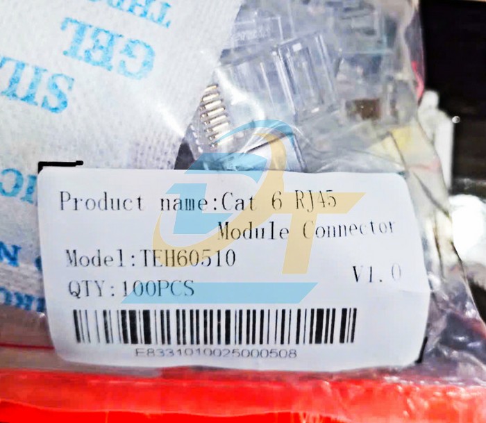 Đầu bấm mạng RJ45 UTP Cat6 Tenda TEH60510 (Bịch 100 c&aacute;i)  TENDA | Gi&aacute; rẻ nhất - C&ocirc;ng Ty TNHH Thương Mại Dịch Vụ Đạt T&acirc;m