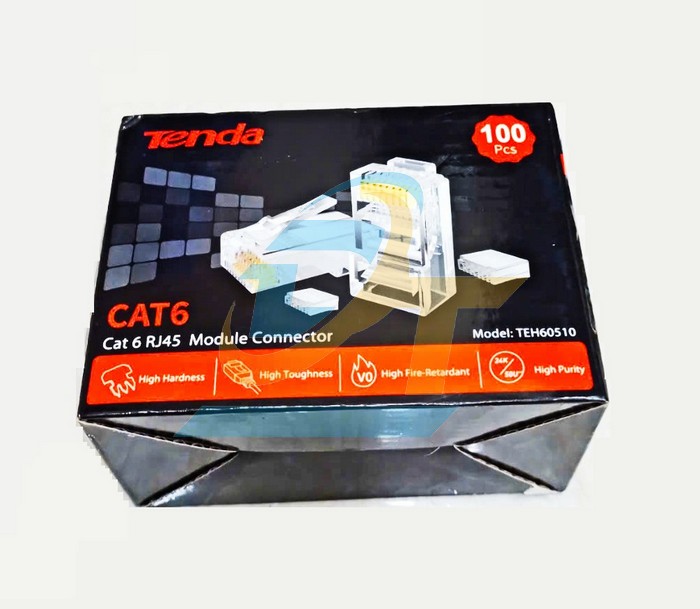 Đầu bấm mạng RJ45 UTP Cat6 Tenda TEH60510 (Bịch 100 c&aacute;i)  TENDA | Gi&aacute; rẻ nhất - C&ocirc;ng Ty TNHH Thương Mại Dịch Vụ Đạt T&acirc;m