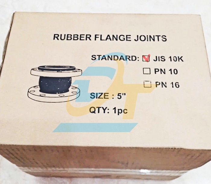Khớp nối mềm cao su EPDM mặt b&iacute;ch th&eacute;p JIS 10K 5" - DN125  VietNam | Gi&aacute; rẻ nhất - C&ocirc;ng Ty TNHH Thương Mại Dịch Vụ Đạt T&acirc;m