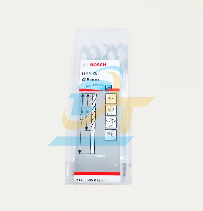 Mũi khoan sắt 8mm HSS-G Bosch 2608595072 2608595072 Bosch | Gi&aacute; rẻ nhất - C&ocirc;ng Ty TNHH Thương Mại Dịch Vụ Đạt T&acirc;m