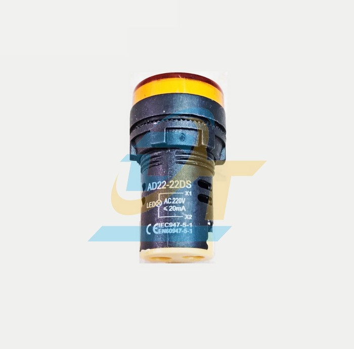 Đ&egrave;n b&aacute;o pha 220V phi 22 m&agrave;u v&agrave;ng AD22-22DS  China | Gi&aacute; rẻ nhất - C&ocirc;ng Ty TNHH Thương Mại Dịch Vụ Đạt T&acirc;m