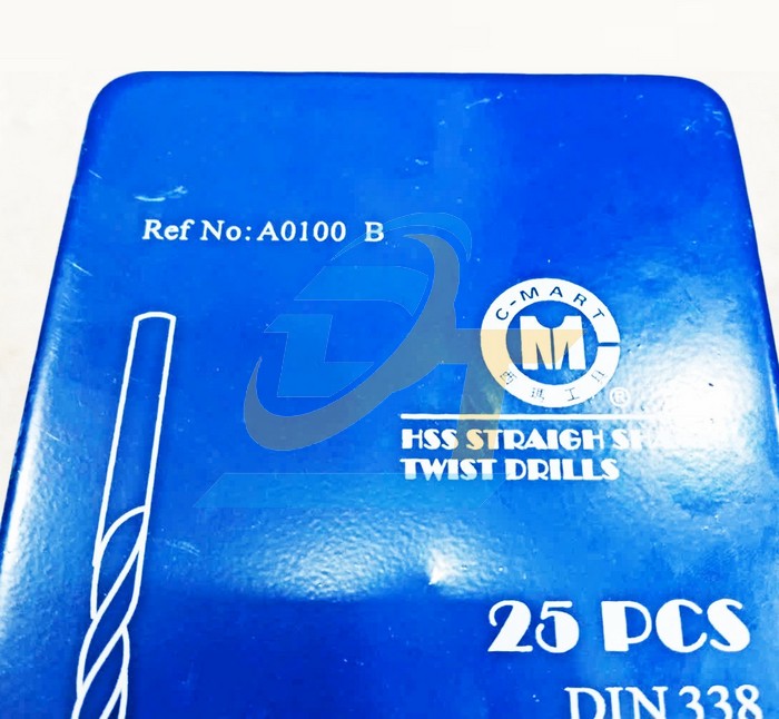 Bộ 25 mũi khoan sắt HSS phủ titanium 1-13mm C-Mart A0100B  C-MART | Gi&aacute; rẻ nhất - C&ocirc;ng Ty TNHH Thương Mại Dịch Vụ Đạt T&acirc;m