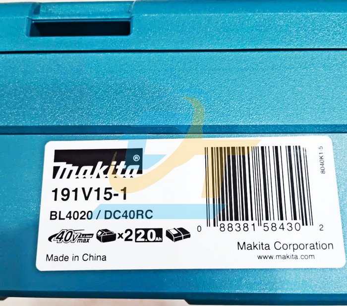 Bộ pin sạc 40V BL4020/DC40RC Makita 191V15-1 (1 Sạc + 2 Pin)  Makita | Gi&aacute; rẻ nhất - C&ocirc;ng Ty TNHH Thương Mại Dịch Vụ Đạt T&acirc;m