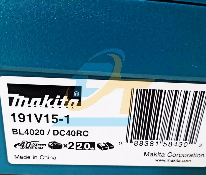 Bộ pin sạc 40V BL4020/DC40RC Makita 191V15-1 (1 Sạc + 2 Pin)  Makita | Gi&aacute; rẻ nhất - C&ocirc;ng Ty TNHH Thương Mại Dịch Vụ Đạt T&acirc;m