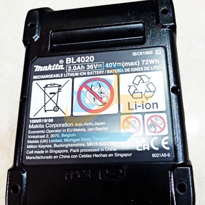 Bộ pin sạc 40V BL4020/DC40RC Makita 191V15-1 (1 Sạc + 2 Pin)  Makita | Gi&aacute; rẻ nhất - C&ocirc;ng Ty TNHH Thương Mại Dịch Vụ Đạt T&acirc;m