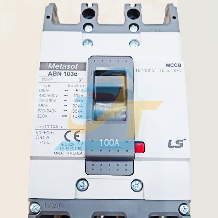 Cầu dao điện MCCB (khối) LS ABN103c 3P 100A 22kA  LS | Gi&aacute; rẻ nhất - C&ocirc;ng Ty TNHH Thương Mại Dịch Vụ Đạt T&acirc;m