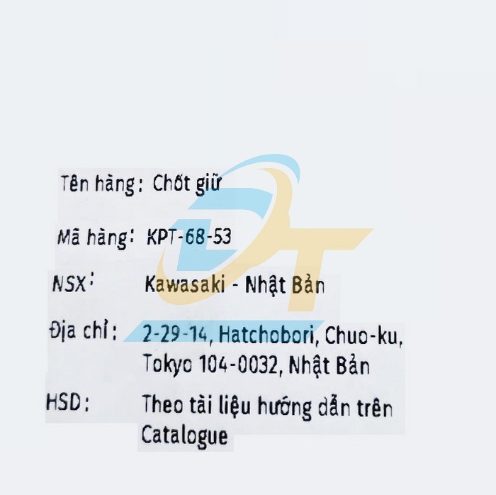 Chốt pin (Chốt định vị) m&aacute;y khoan Kawasaki KPT-68-53  Kawasaki | Gi&aacute; rẻ nhất - C&ocirc;ng Ty TNHH Thương Mại Dịch Vụ Đạt T&acirc;m