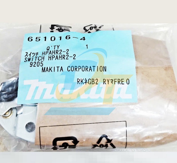 C&ocirc;ng tắc HPAHR2-2 cho m&aacute;y ch&agrave; nh&aacute;m, m&aacute;y m&agrave;i, m&aacute;y đ&aacute;nh b&oacute;ng Makita 651016-4  Makita | Gi&aacute; rẻ nhất - C&ocirc;ng Ty TNHH Thương Mại Dịch Vụ Đạt T&acirc;m