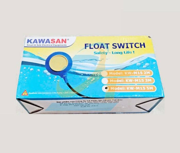 C&ocirc;ng tắc phao điện 250V 8A Kawasan KW-M15 5M  KAWASAN | Gi&aacute; rẻ nhất - C&ocirc;ng Ty TNHH Thương Mại Dịch Vụ Đạt T&acirc;m