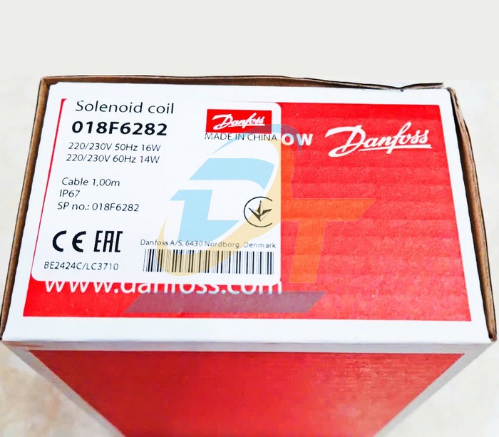 Cuộn coil van điện từ 10W Danfoss 018F6282  DANFOSS | Gi&aacute; rẻ nhất - C&ocirc;ng Ty TNHH Thương Mại Dịch Vụ Đạt T&acirc;m