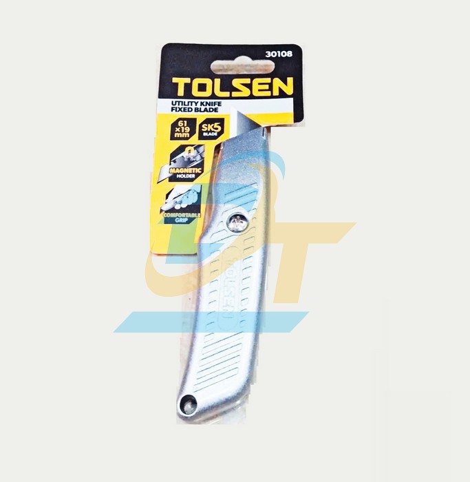 Dao rọc giấy lưỡi liền c&aacute;n nh&ocirc;m 61x19mm Tolsen 30108  Tolsen | Gi&aacute; rẻ nhất - C&ocirc;ng Ty TNHH Thương Mại Dịch Vụ Đạt T&acirc;m