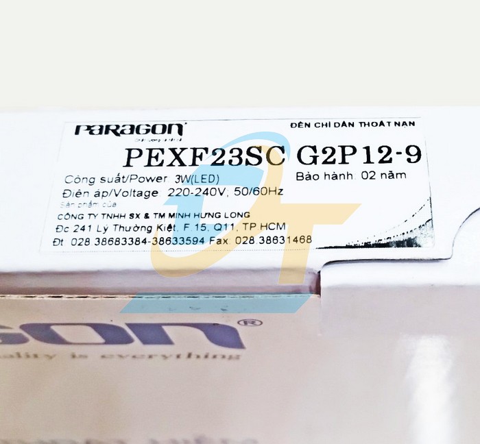 Đ&egrave;n Exit tho&aacute;t hiểm 2 mặt 220V Paragon PEXF23SC-G2  Paragon | Gi&aacute; rẻ nhất - C&ocirc;ng Ty TNHH Thương Mại Dịch Vụ Đạt T&acirc;m